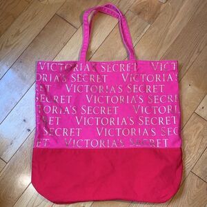 2011 Victoria’s Secret tote Pink and Red with Hold letters GUC